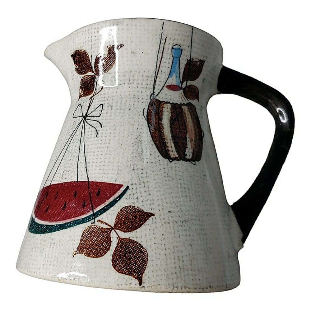 Mid-century Modern Hand Painted in Japan Jamaica Creamer Royal Sealy
